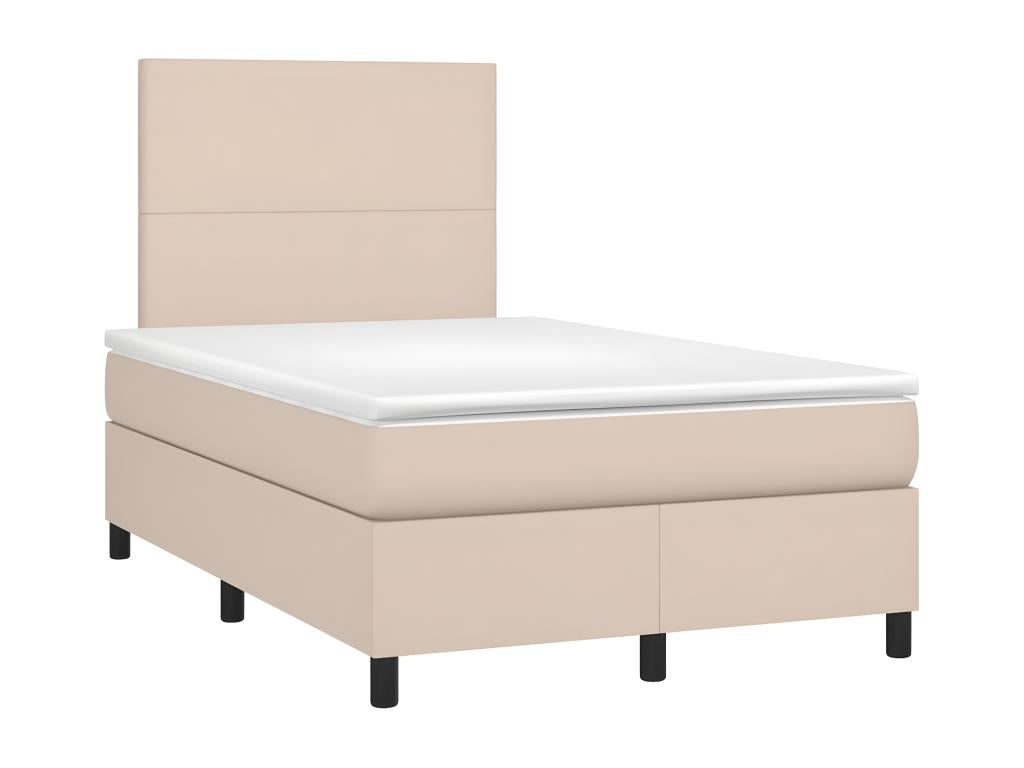 Lit à sommier tapissier avec matelas Cappuccino 120x200 cm JRZZ80790