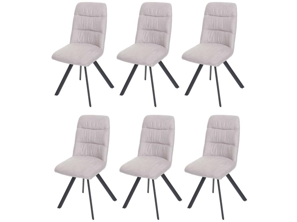 Chaise de salle à manger Laviecasa-J69 lot de 6 crème-beige STDE23827