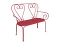 Banc de jardin en métal façon fer forgé - Meubiana