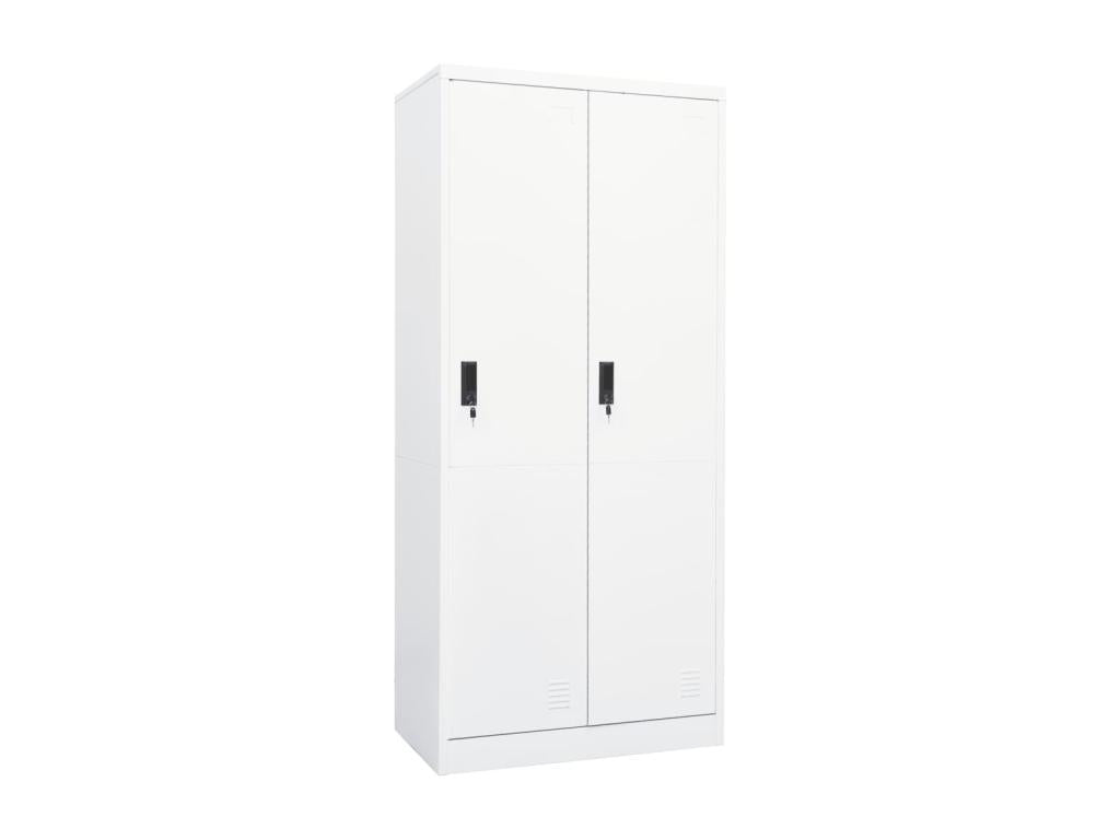 Garde-robe Blanc 80x50x180 cm Acier