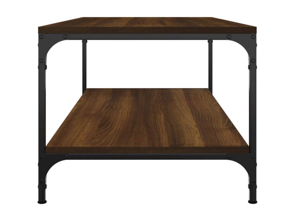 Table basse Chêne marron 100x50x40 cm Bois d'ingénierie