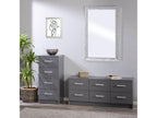 Laviecasa - Commode 6 Tiroirs Coloris Gris Graphite FHVY98148