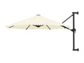 Parasol mural avec mât métallique 300 cm Sable ATRH60638
