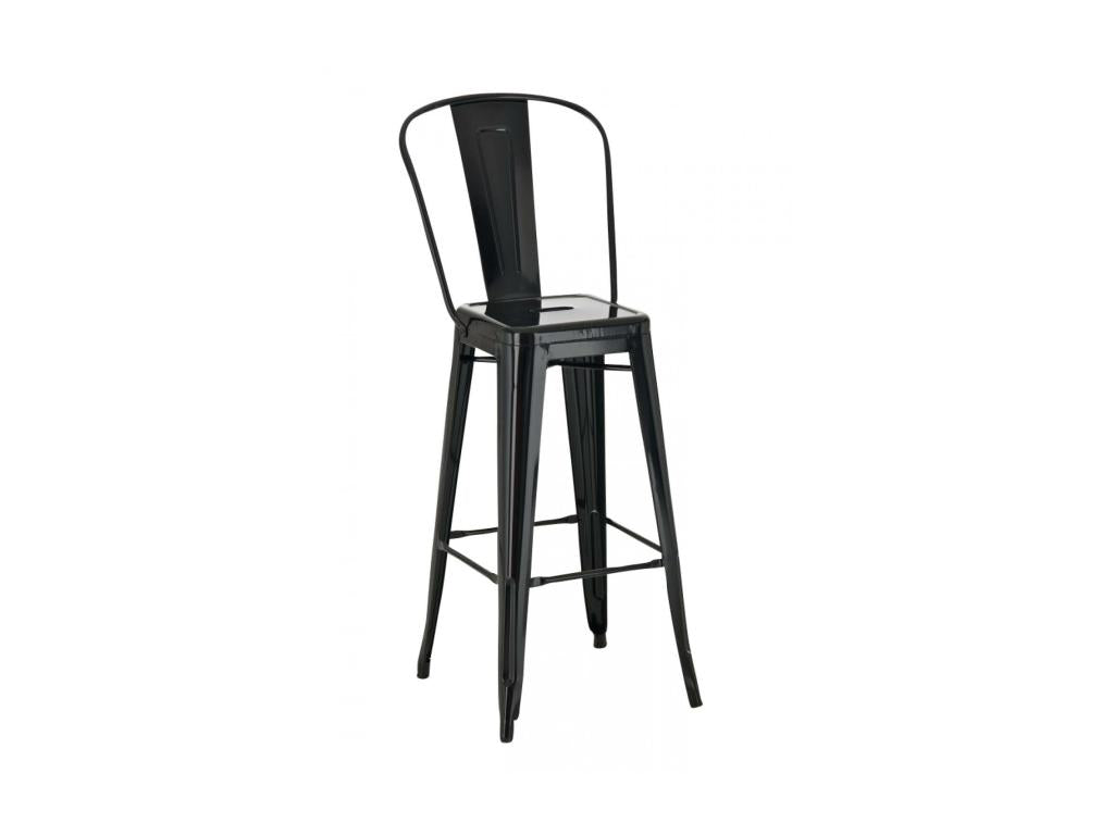Tabouret de bar - Métal / Métal - Noir - Meubiana