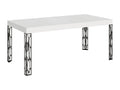 Table extensible 90x200/304 cm Ghibli Frêne Blanc cadre Anthracite