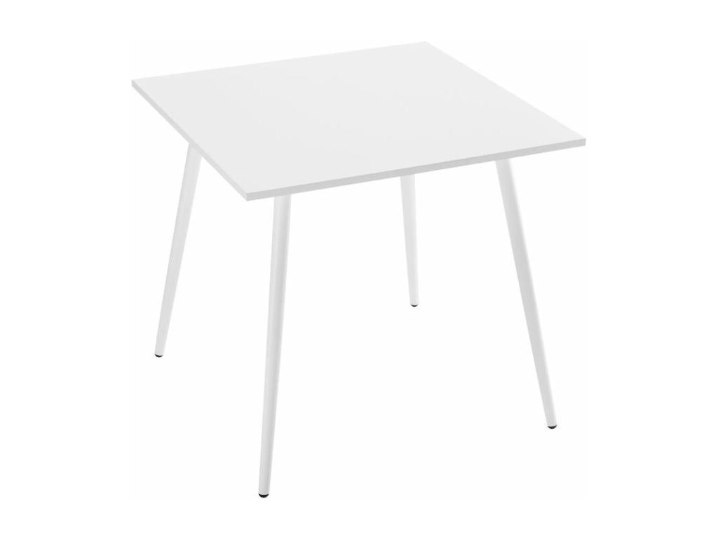 Table à manger carrée SQUARE en métal blanc - 80x80 cm RVWN73011