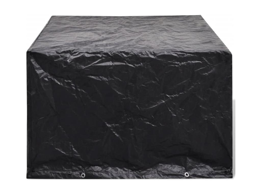 Housses de salon de jardin 2 pcs Rotin 8 œillets 113x113 cm ZJJV20383