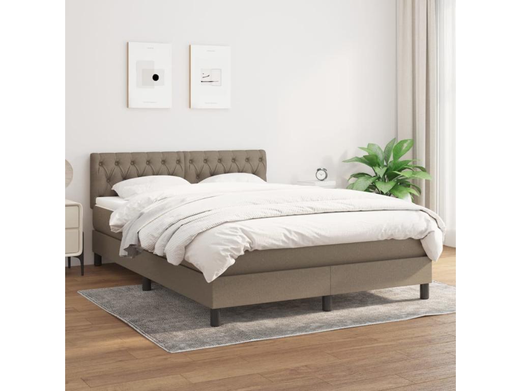 Lit à sommier tapissier avec matelas Laviecasa 140x200 cm Tissu BTNQ14824