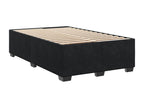 Cadre de lit sans matelas noir 120x190 cm velours