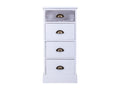 Chiffonnier en bois blanc 35x25x76h