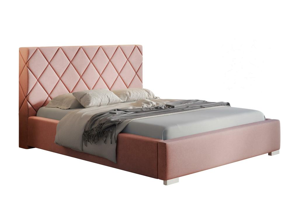 Laviecasa Lit rembourré 180x200 Laviecasa - Lit double avec Rangement Lit 140x200 cm Rose Laviecasa 61 LLVM42741