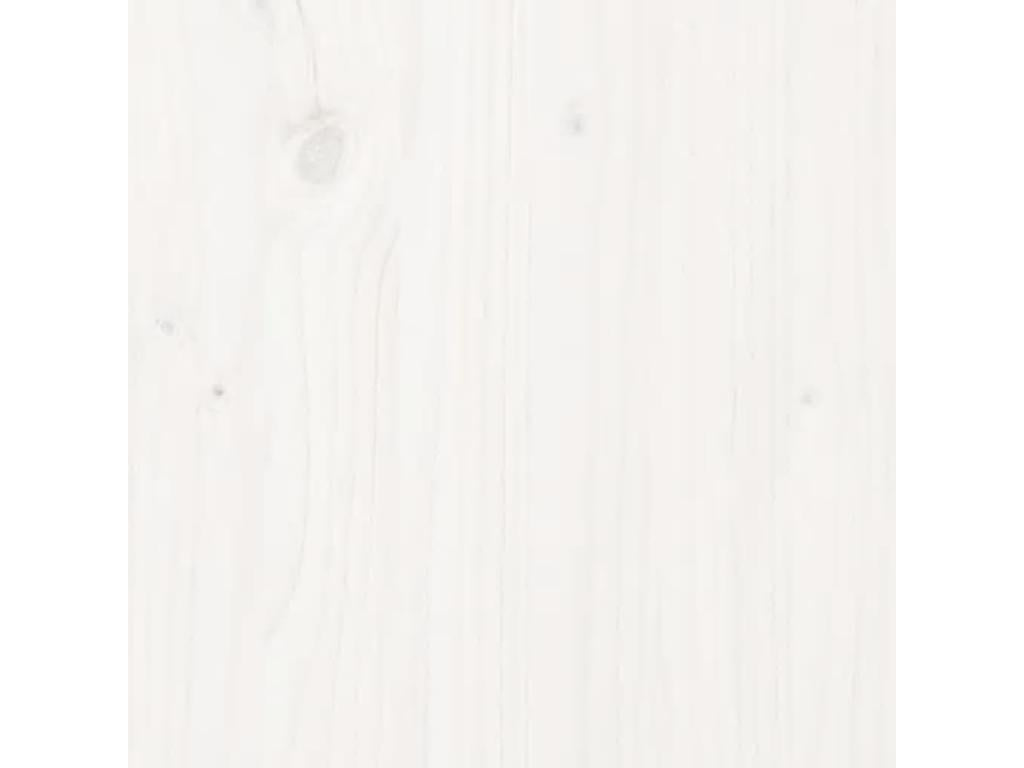 Cadre de lit sans matelas blanc 140x200 cm bois massif ZIRE85492