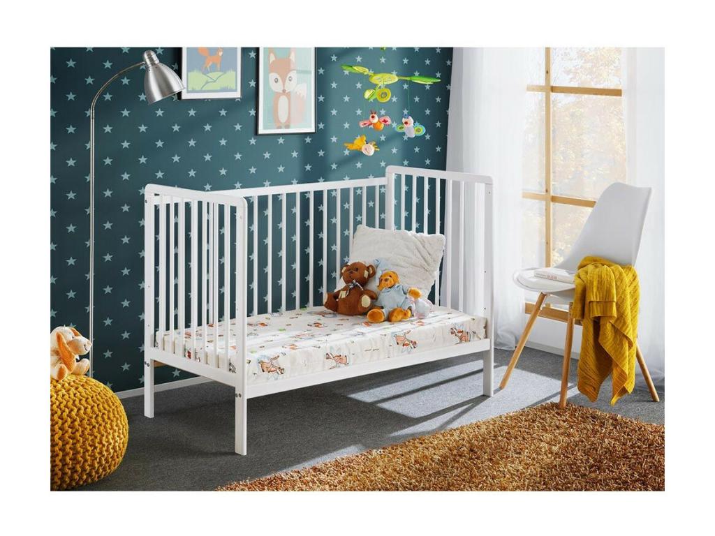 Lit Bébé Meubiana 60x120cm Blanc