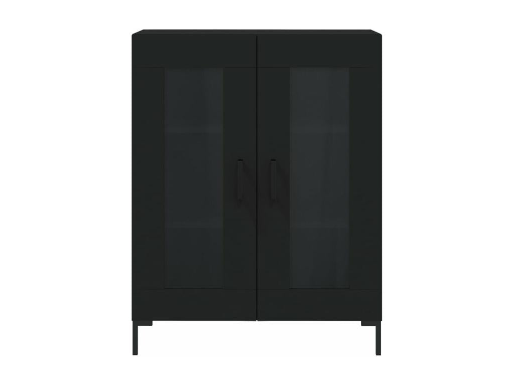 Buffet noir 69,5x34x90 cm bois d'ingénierie