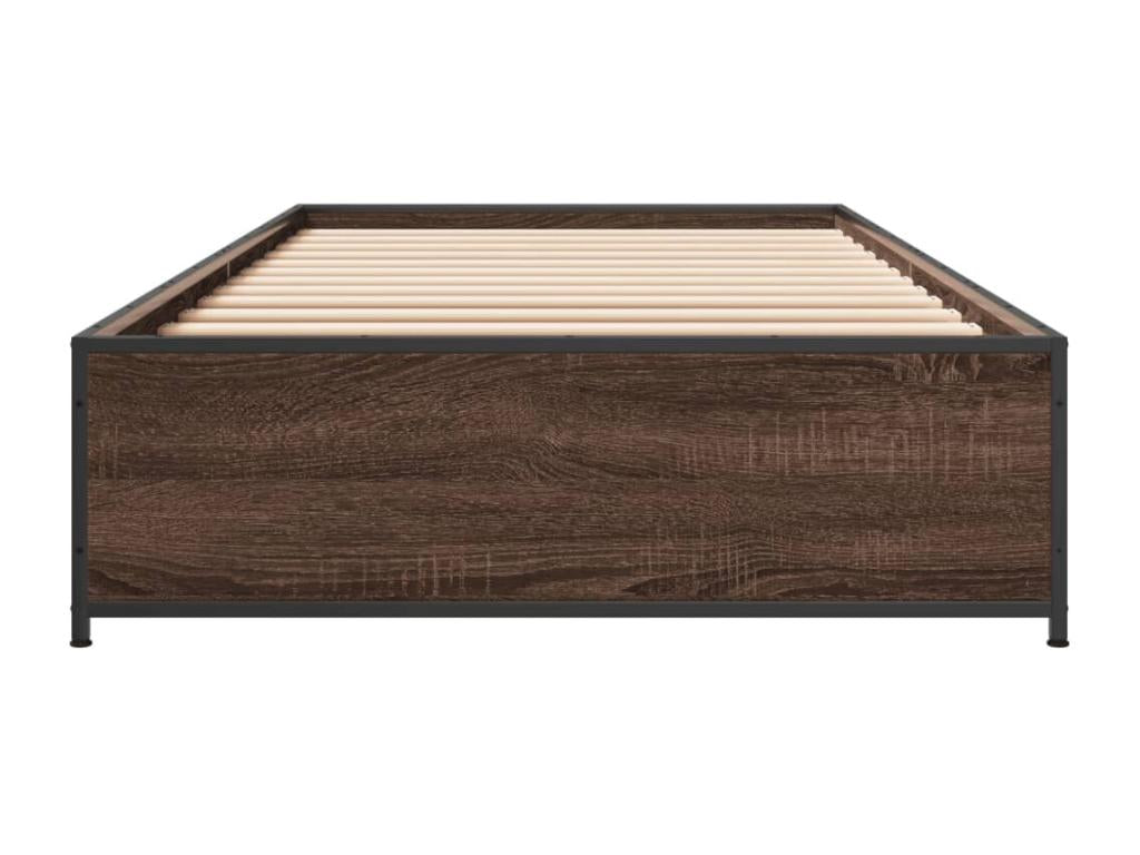 Cadre de lit sans matelas chêne marron 90x190 cm