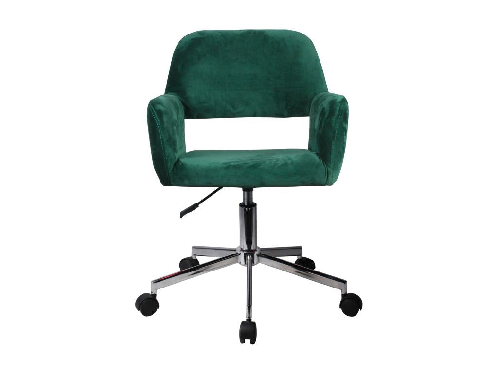 Fauteuil pivotant à Meubiana velours Meubiana FD22 Vert Bouteille