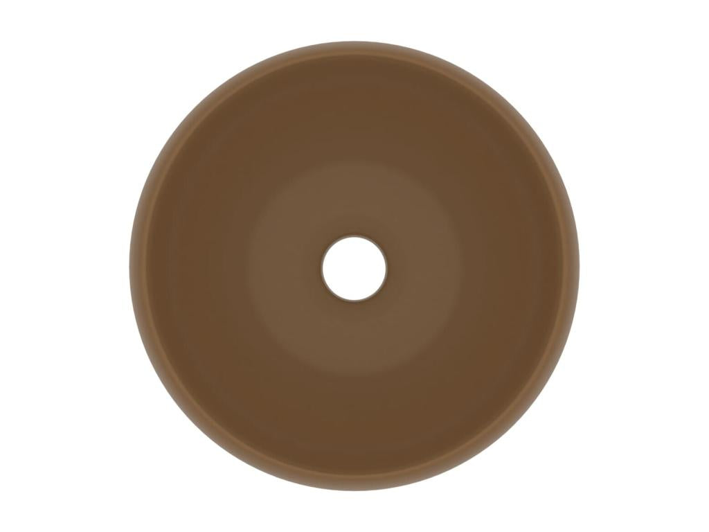 Lavabo rond de luxe crème 40x40x15 cm 02 0002749