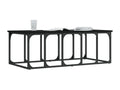 Table basse noire 100x50x35.5 cm bois d'ingénierie