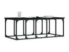 Table basse noire 100x50x35.5 cm bois d'ingénierie