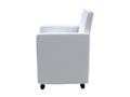 Chaises de salle à manger 6 pcs Blanc Similicuir 9