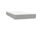 Sommier à Meubiana de lit avec matelas Gris clair 80x200 Tissu