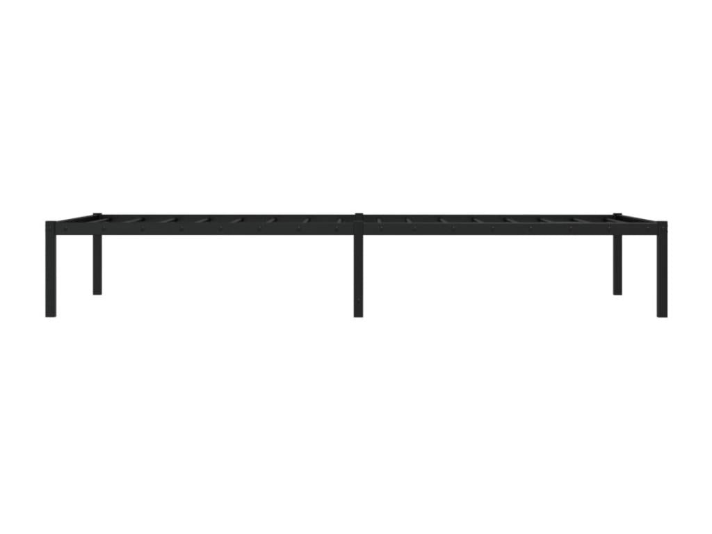 Cadre de lit métal noir 90x200