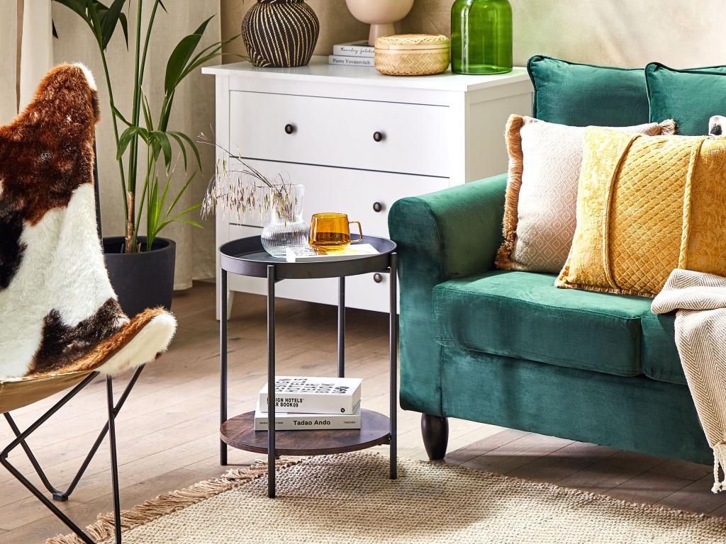 Table d'appoint Homzora Noir