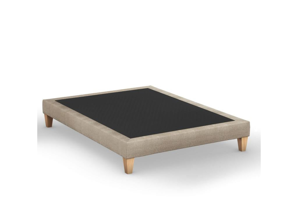Sommier déco tapissier beige sable - Laviecasa 160x200 BMHH96700