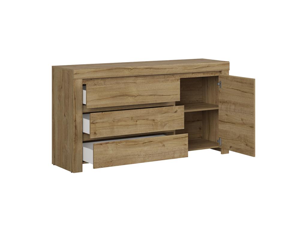 Buffet 1 porte 3 tiroirs Meubiana Bois