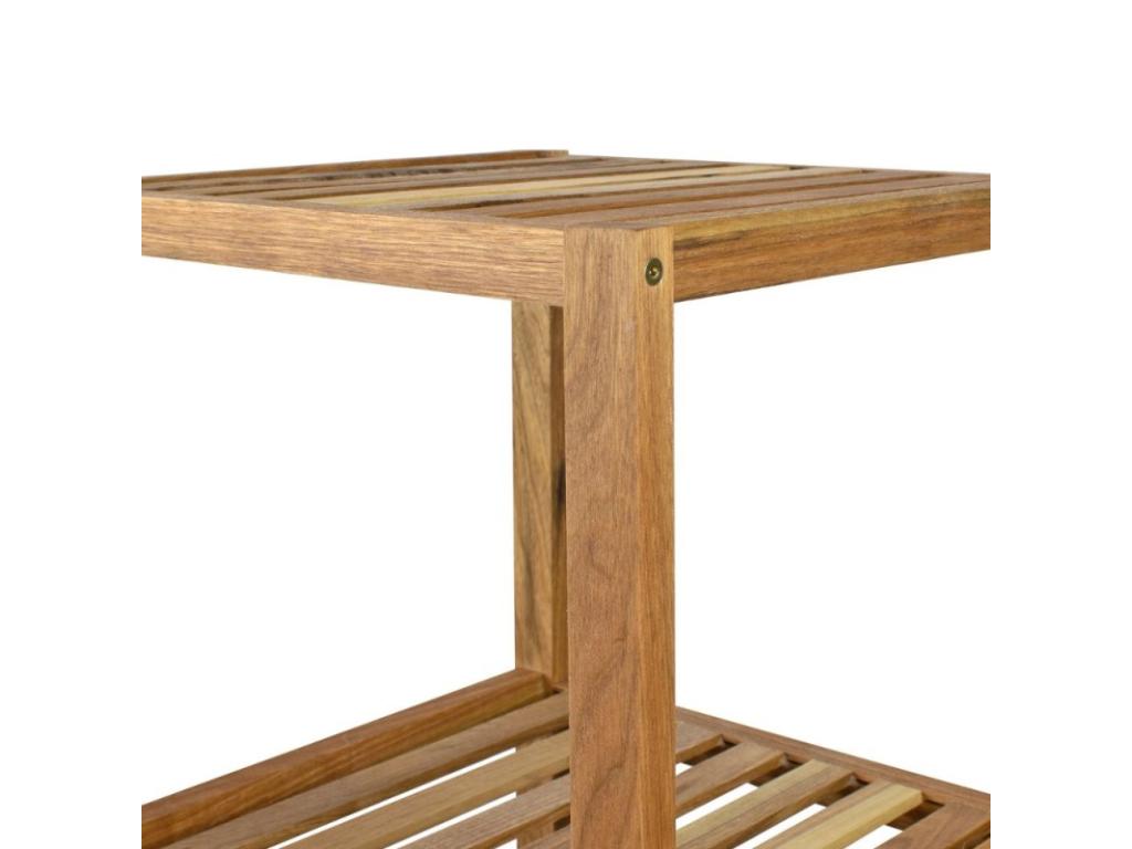 Etagère de salle de bain Laviecasa avec 4 niveaux bois SKNI90707