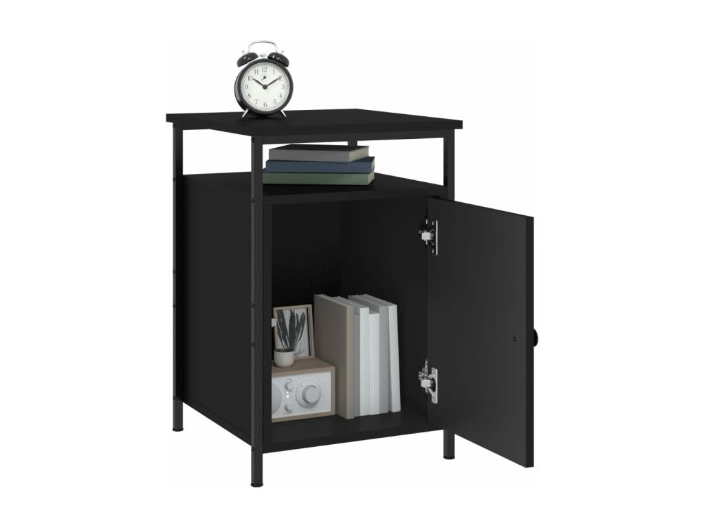 Tables de chevet 2 pcs noir 40x42x60 cm bois d'ingénierie ILXP52981