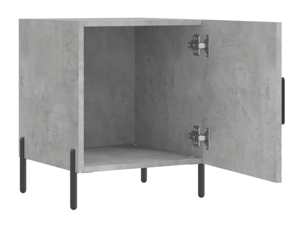 Tables de chevet 2 pcs gris béton 40x40x50 bois d'ingénierie FZSG08787