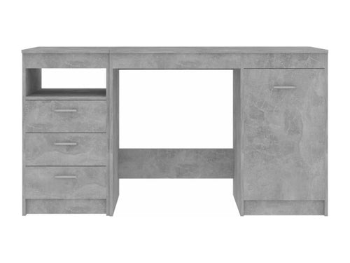 Bureau table poste de bois marron 140x50x76 cm 02 0023844