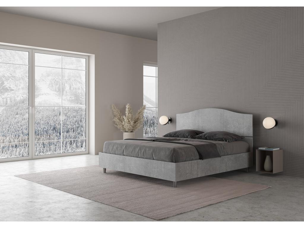 Lit coffre surélevé double 160x200 Laviecasa béton XPBC87177