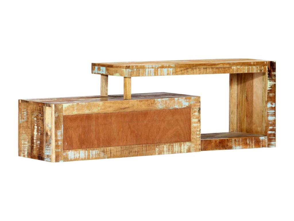 Meuble télé tv bois marron 120x30x40 cm 2502243