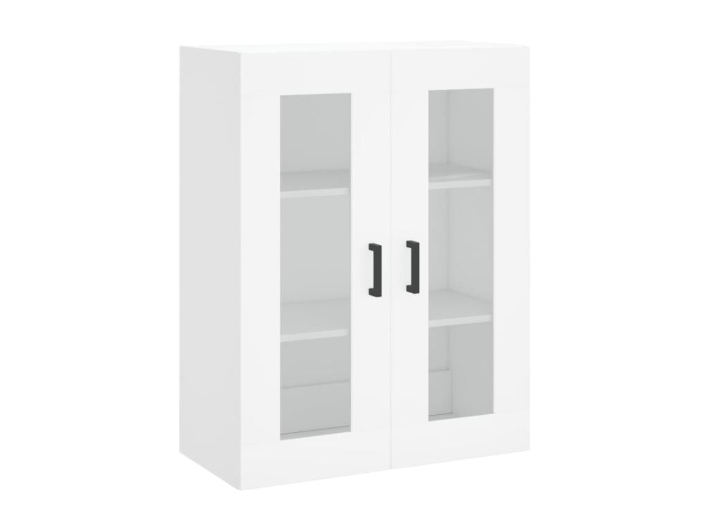 Buffet haut Blanc 69,5x34x180 cm Bois d'ingénierie