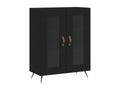 Buffet noir 69,5x34x90 cm bois d'ingénierie