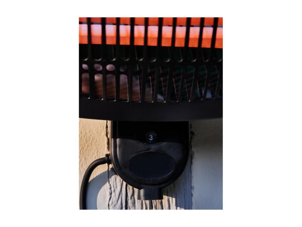 Chauffage électrique Laviecasa - 2000 W - A fixer - 3 positions de chauffe - L 50 x P 16 x H 36 cm - Noir CSBV40403