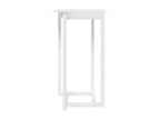 Table de bar Blanc 60x60x110 cm Bois massif de pin