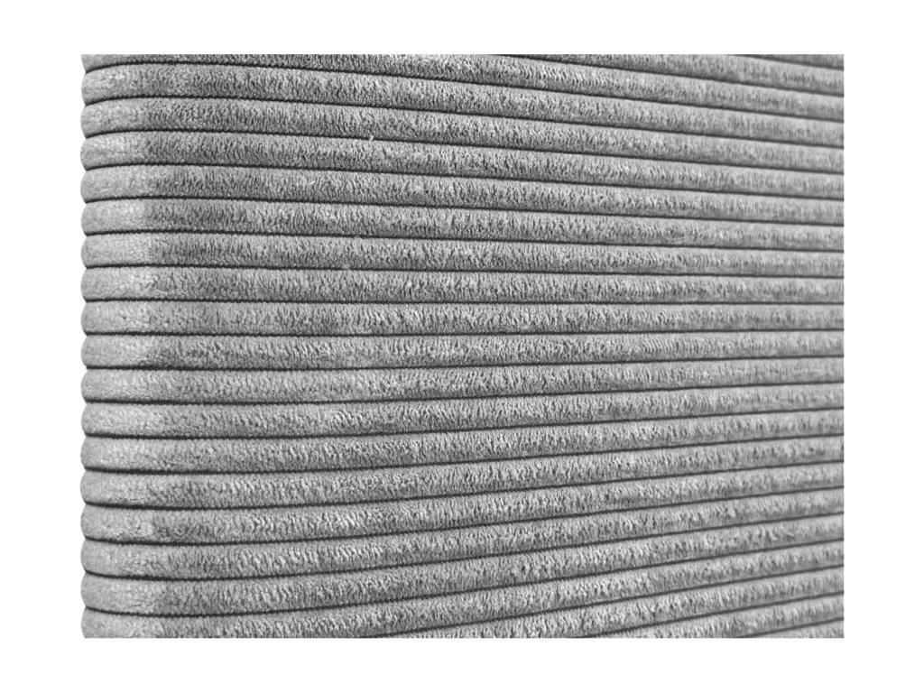 Meubiana Tête de Lit Velours Côtelé Uni 135x60 Lits 120/135/140 - Gris