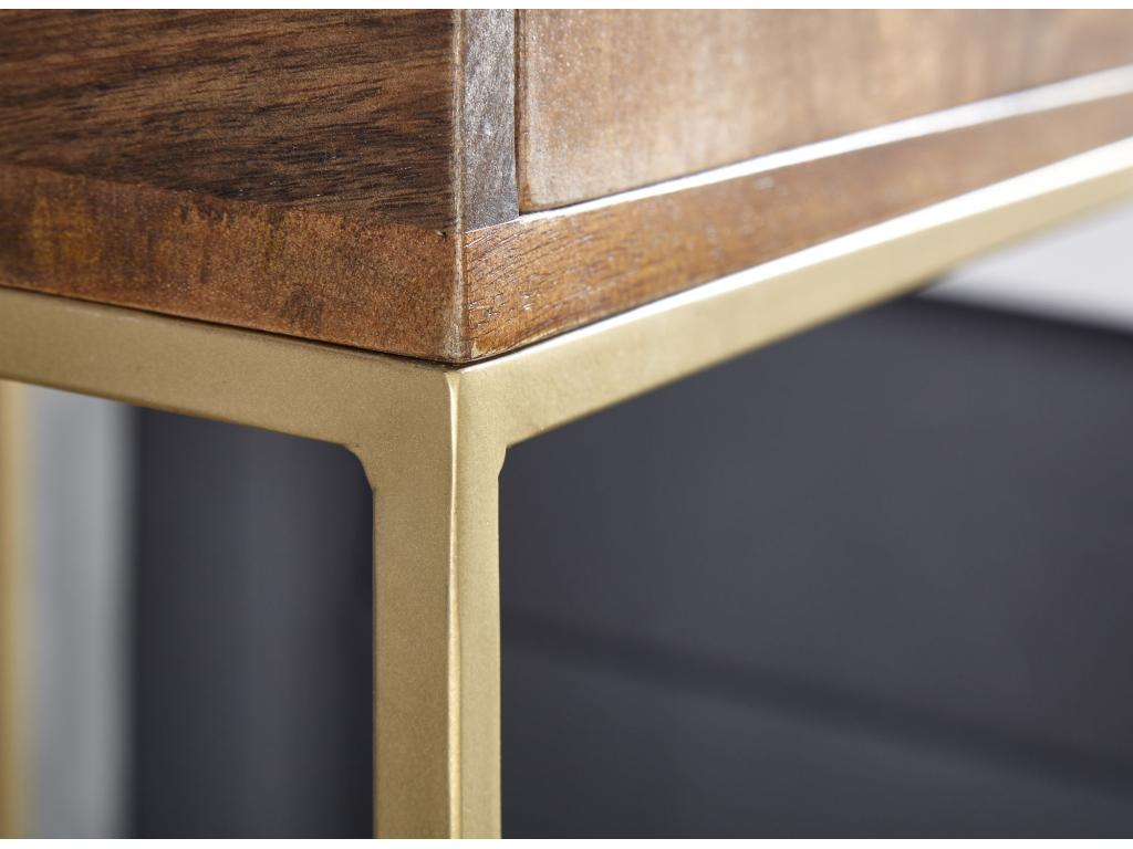 Table de Chevet Bois Massif 40x75,5x35 cm Table de Nuit d'appoint Haute LTAG48759