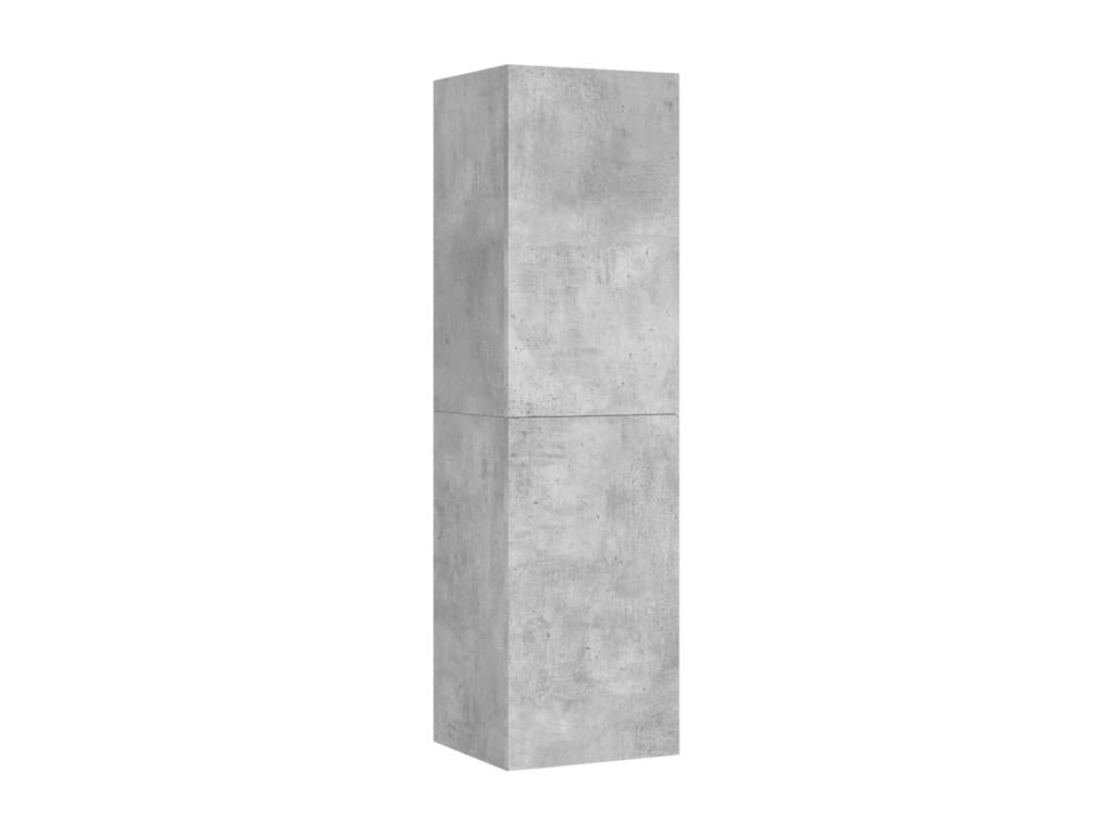 Meuble TV Gris béton 30,5x30x110 cm Aggloméré AEJG88821
