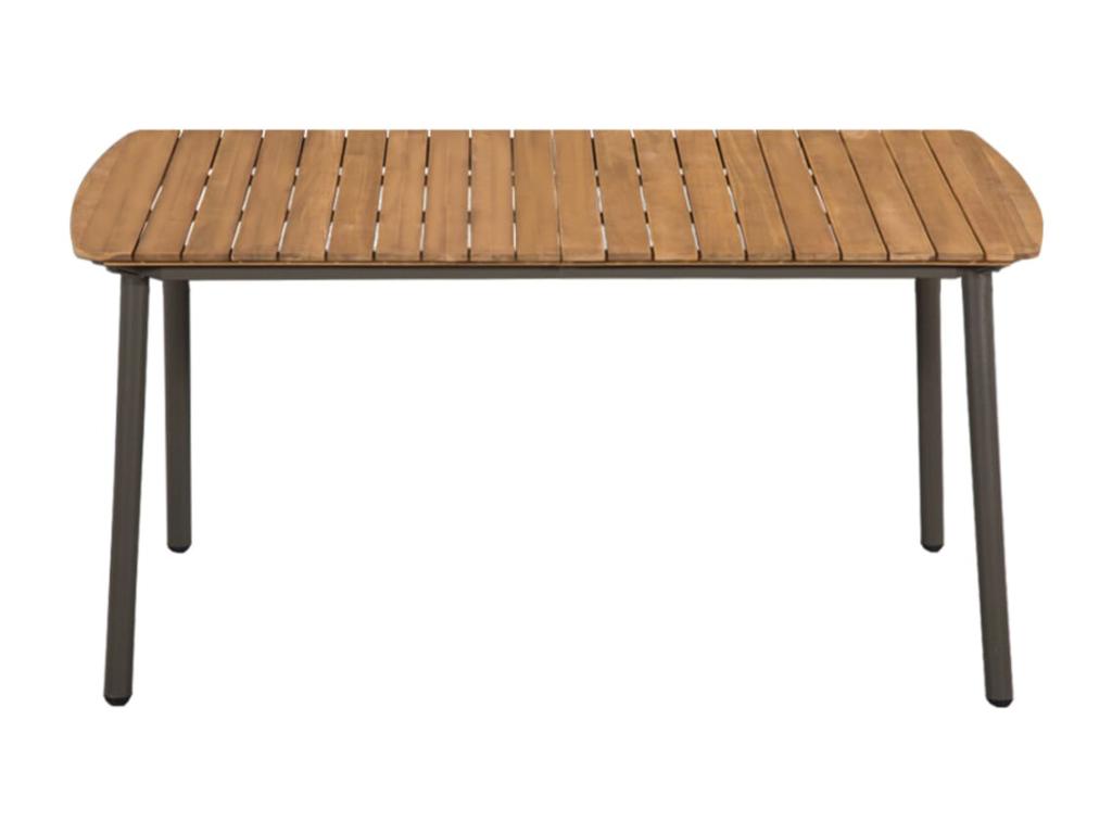 Ensemble à manger de jardin 7 pcs Résine tressée Noir