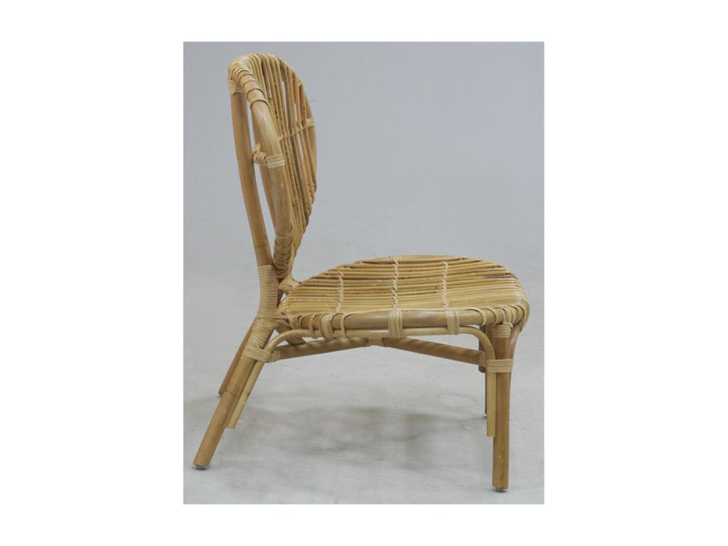 Fauteuil en rotin naturel Lazy