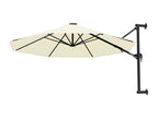 Parasol mural avec mât métallique 300 cm Sable ATRH60638