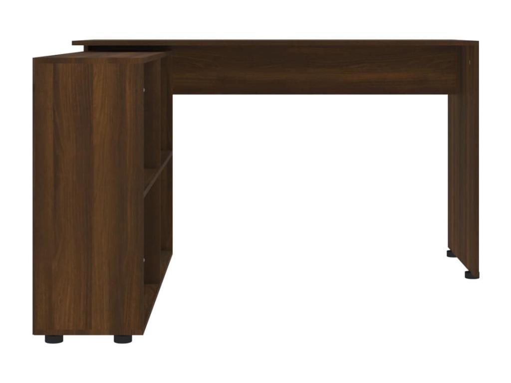 Bureau table poste de bois marron 130x60x75 cm 02 0023678 GQCW37155