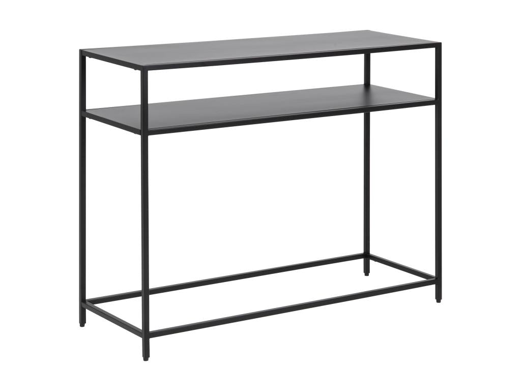 Console Newcastle avec 1 tablette de rangement noir.