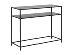Console Newcastle avec 1 tablette de rangement noir.