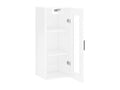 Armoire murale blanc brillant 34,5x34x90 cm KNPL08748
