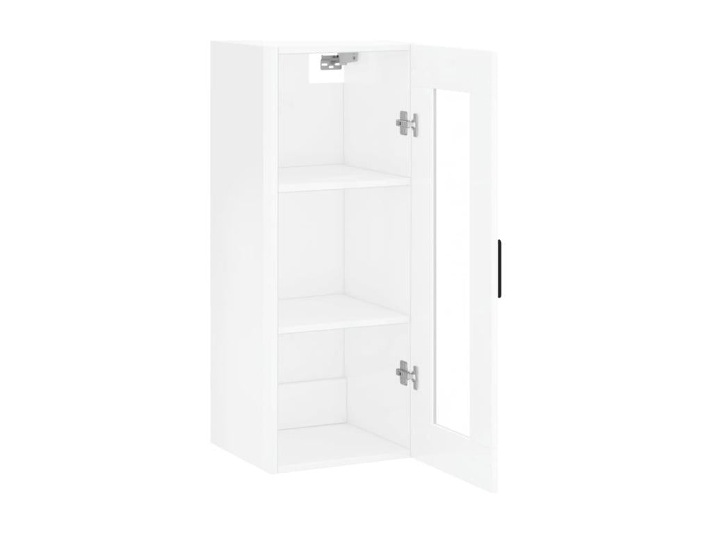 Armoire murale blanc brillant 34,5x34x90 cm KNPL08748